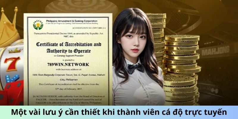 Thành viên cá độ trực tuyến nên tìm hiểu về giấy phép hoạt động 789Win